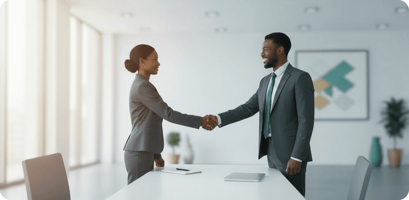 Procurement team member sourcing a vendor