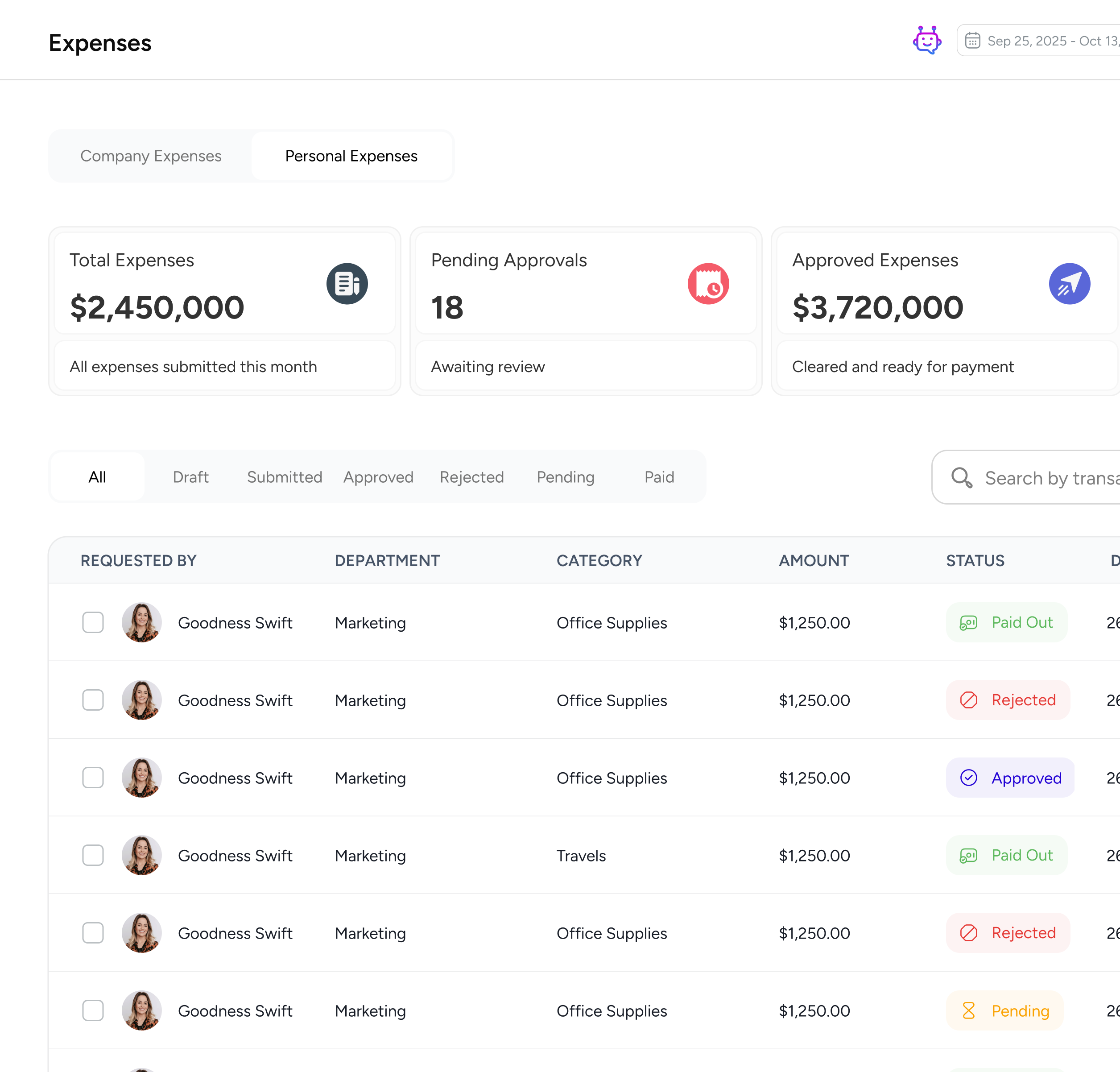 Expense Management preview
